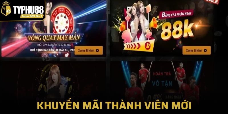 Những ưu đãi hấp dẫn khi tham gia Typhu88