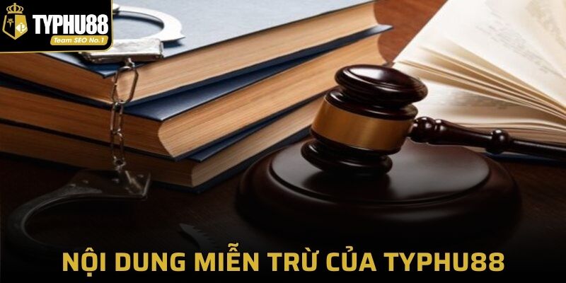 Nội dung chi tiết về chính sách miễn trừ của Typhu88