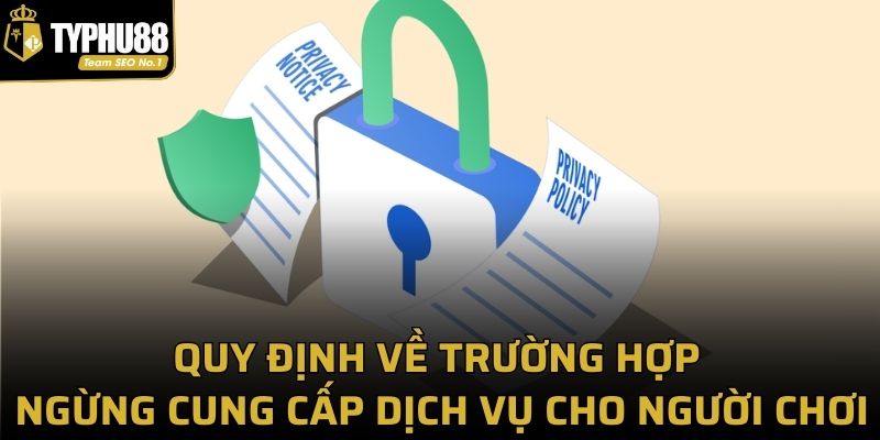 Quy định về trường hợp ngừng cung cấp dịch vụ cho người chơi